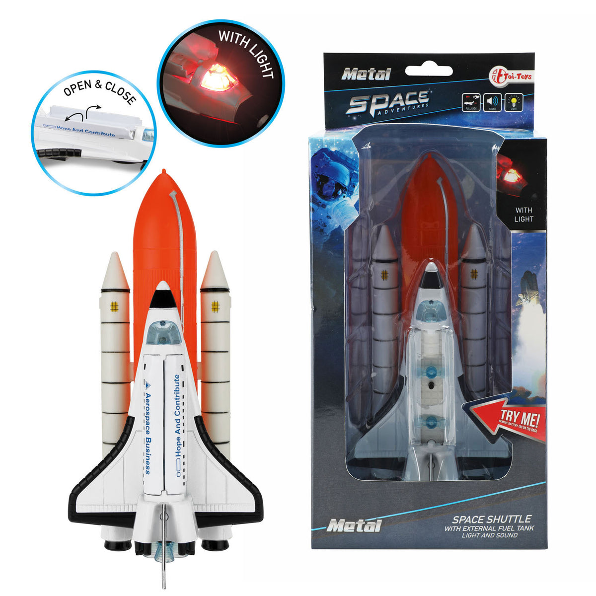 Space Shuttle letelica sa svetlom i zvukom