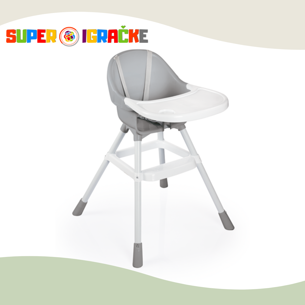 Stolica za hranjenje - siva