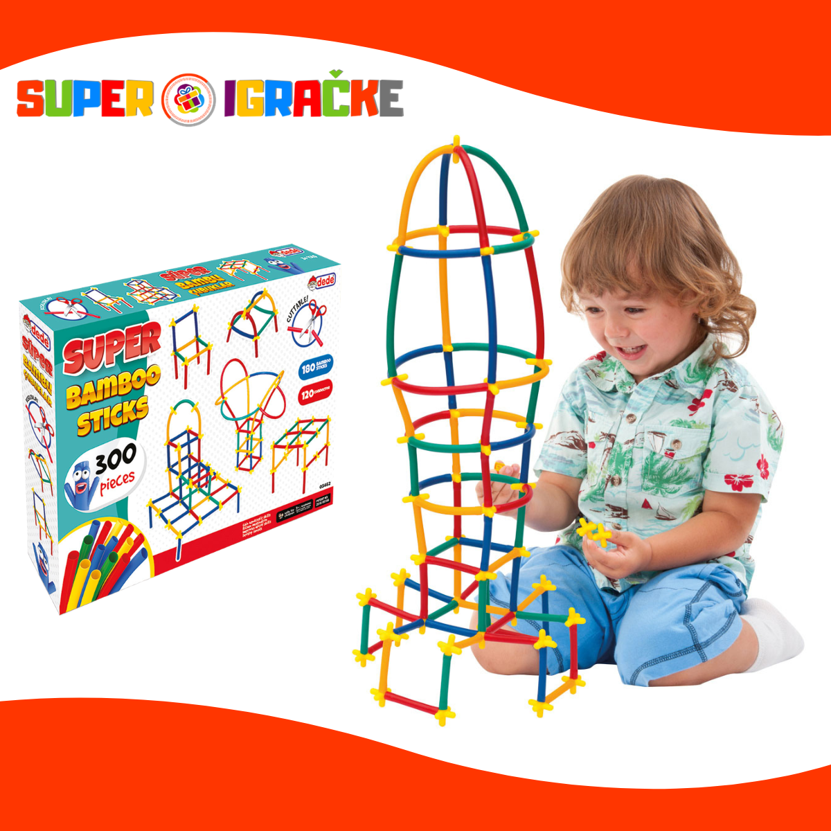 Super flexi bambus slagalica 300kom