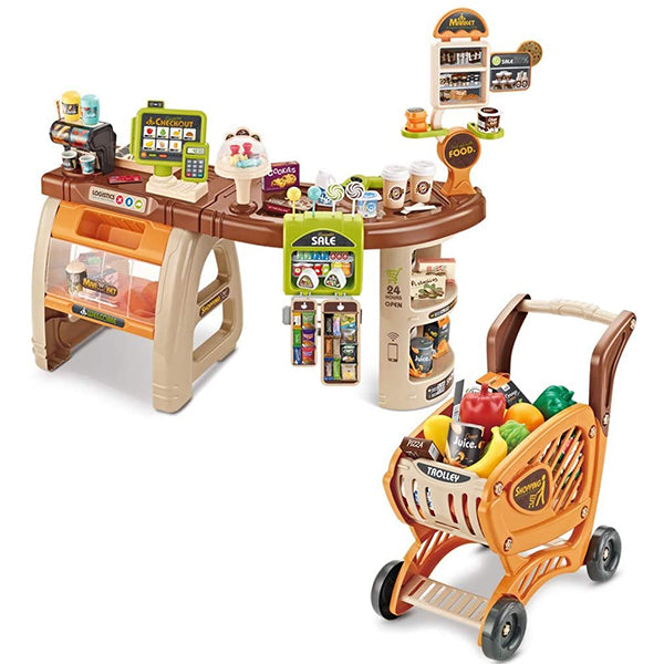 Supermarket veliki set sa kolicima