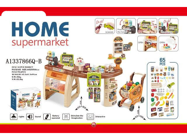 Supermarket veliki set sa kolicima