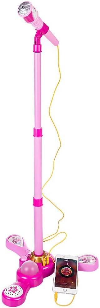 Svetleći mikrofon sa MP3 plejerom roze