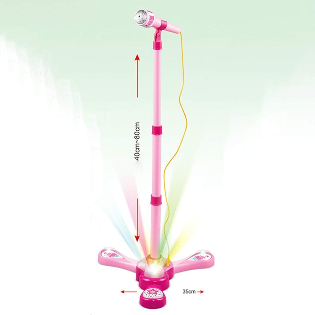 Svetleći mikrofon sa MP3 plejerom roze