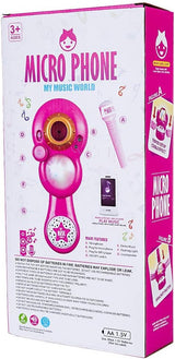 Svetleći mikrofon sa MP3 plejerom roze