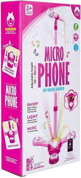 Svetleći mikrofon sa MP3 plejerom roze