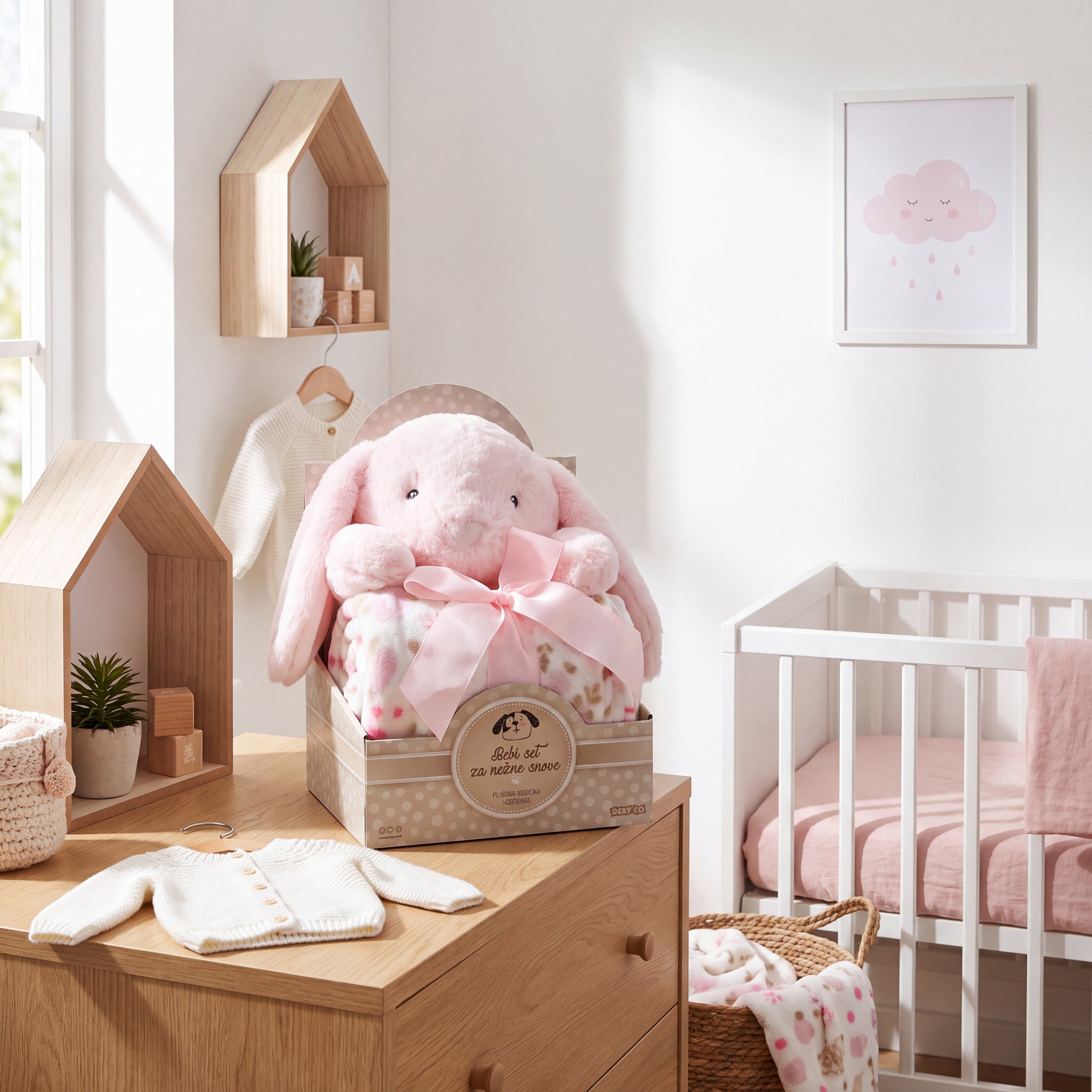 Sweet Dreams - Set za nežne snove Zeka i ćebence roze