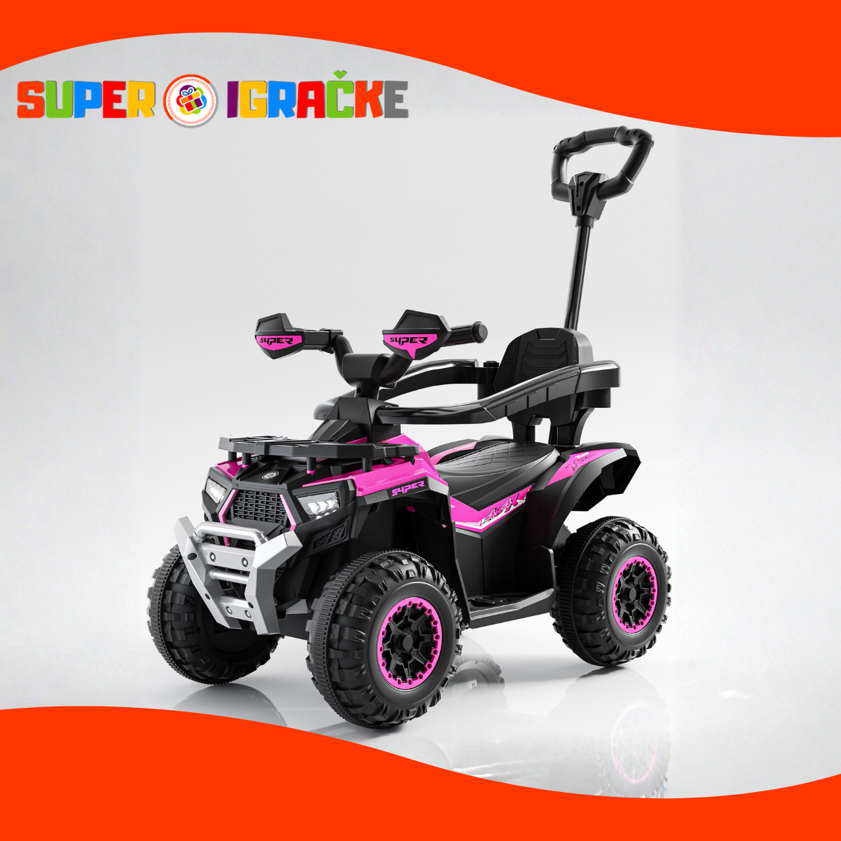 Syper kvad na akumulator 6V roze