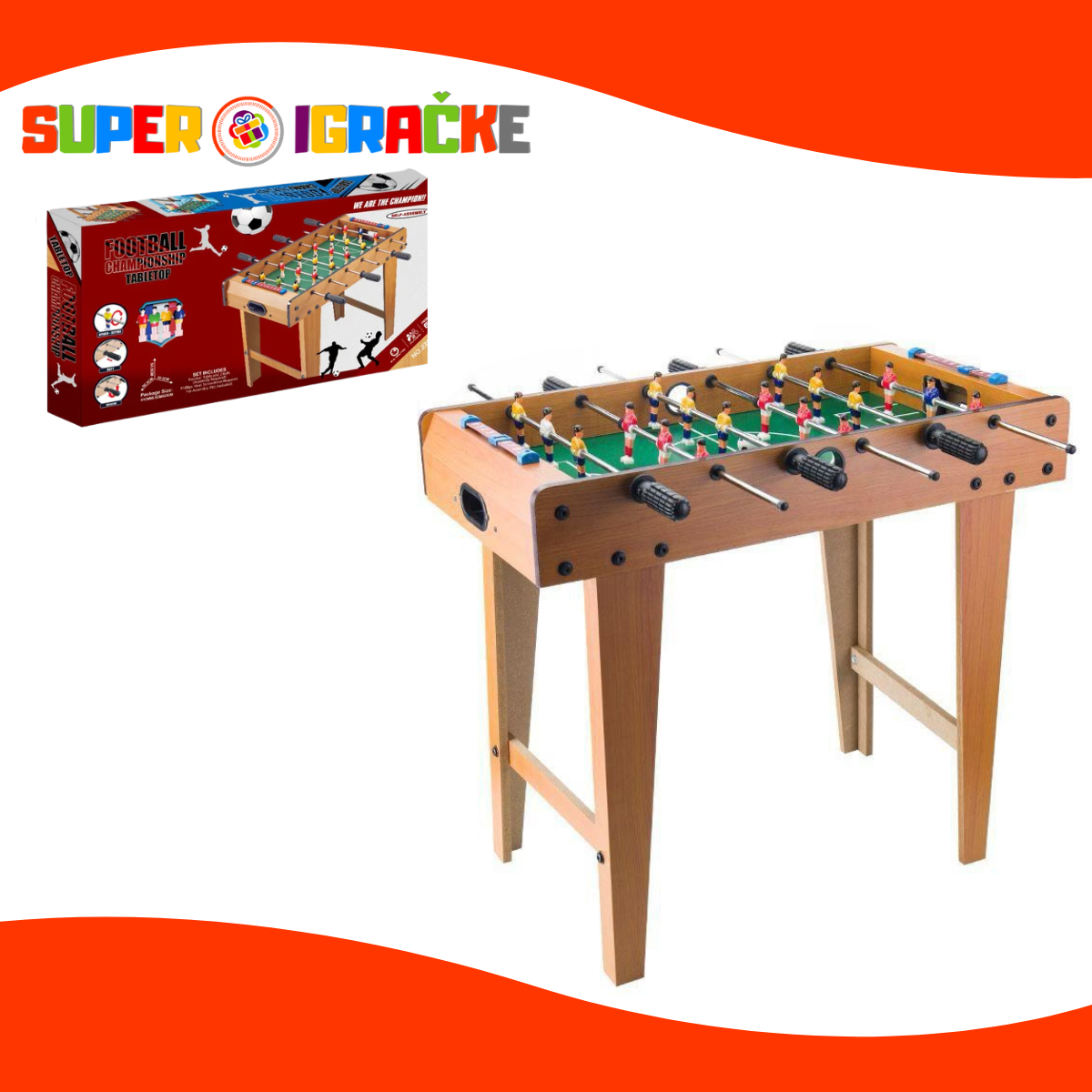 Tabletop stoni fudbal set