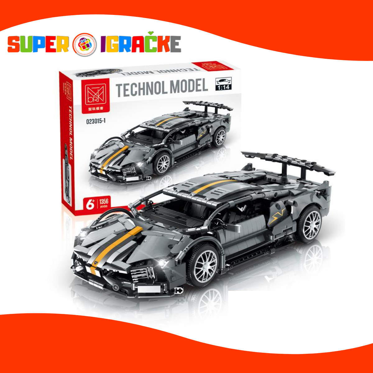 Technol model - Auto kocke 1356 delova