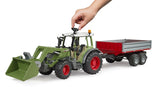 Traktor Fendt Vario 211 sa prikolicom i utovarivačem