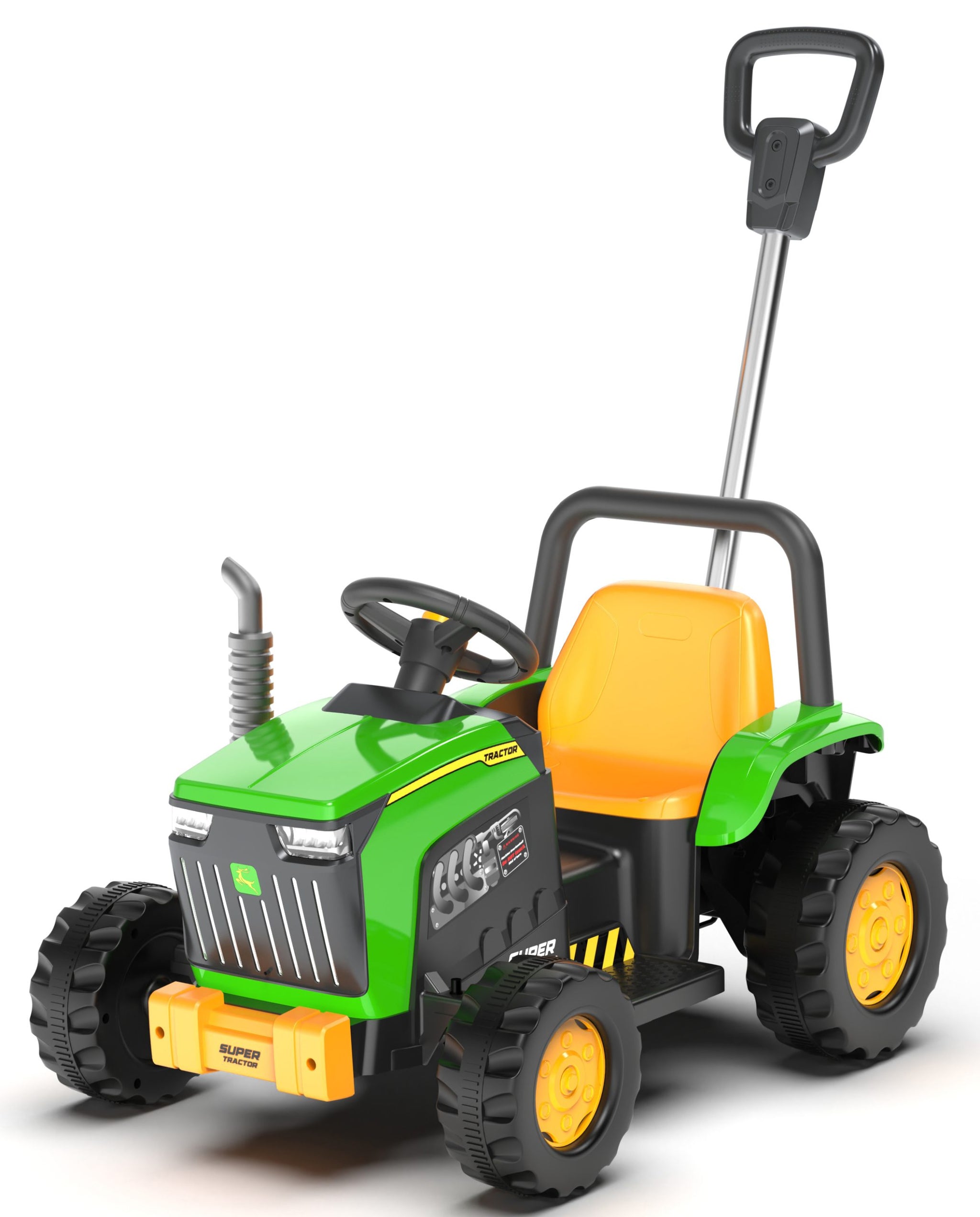 Traktor guralica na akumulator zelena MB8349