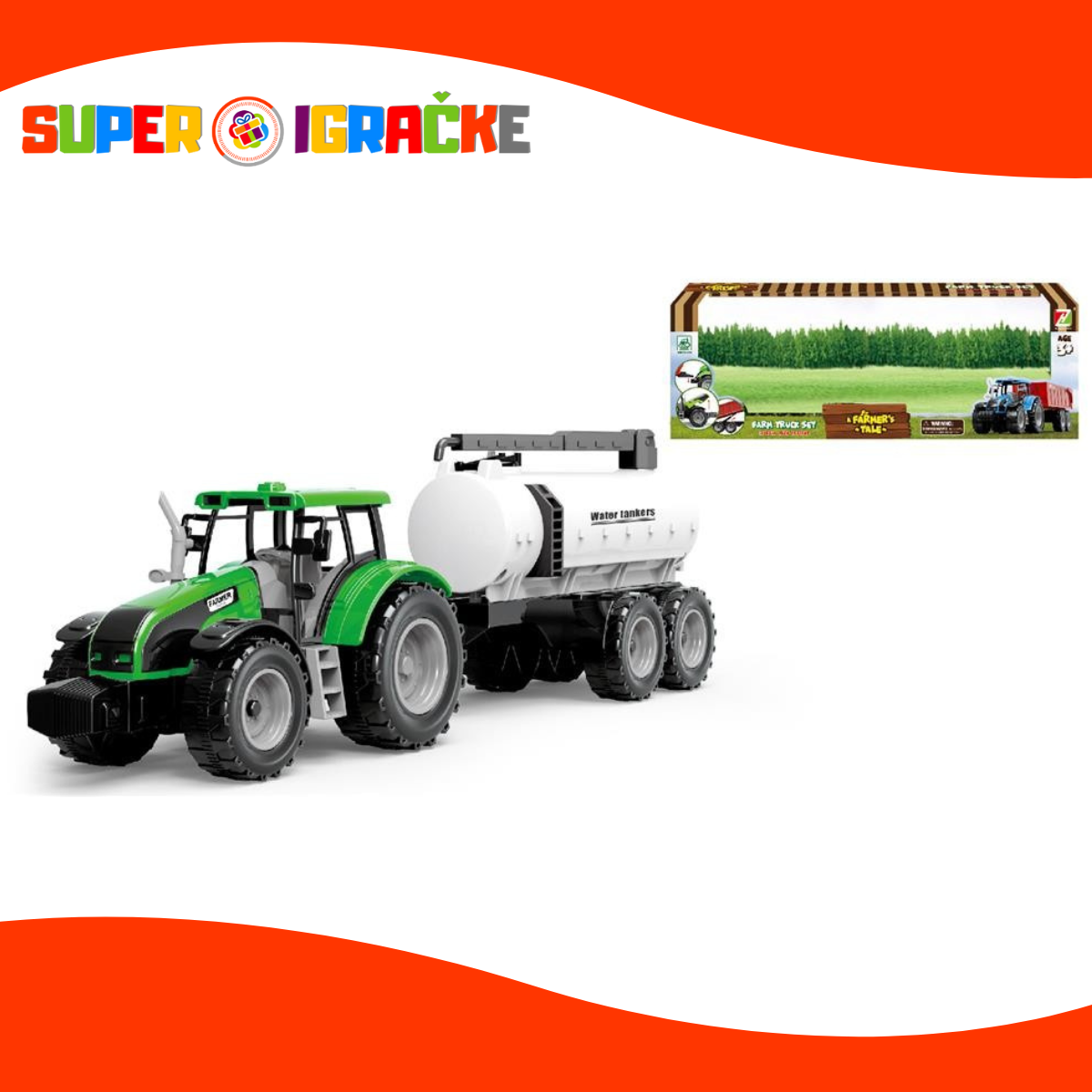 Traktor sa cisternom igračka