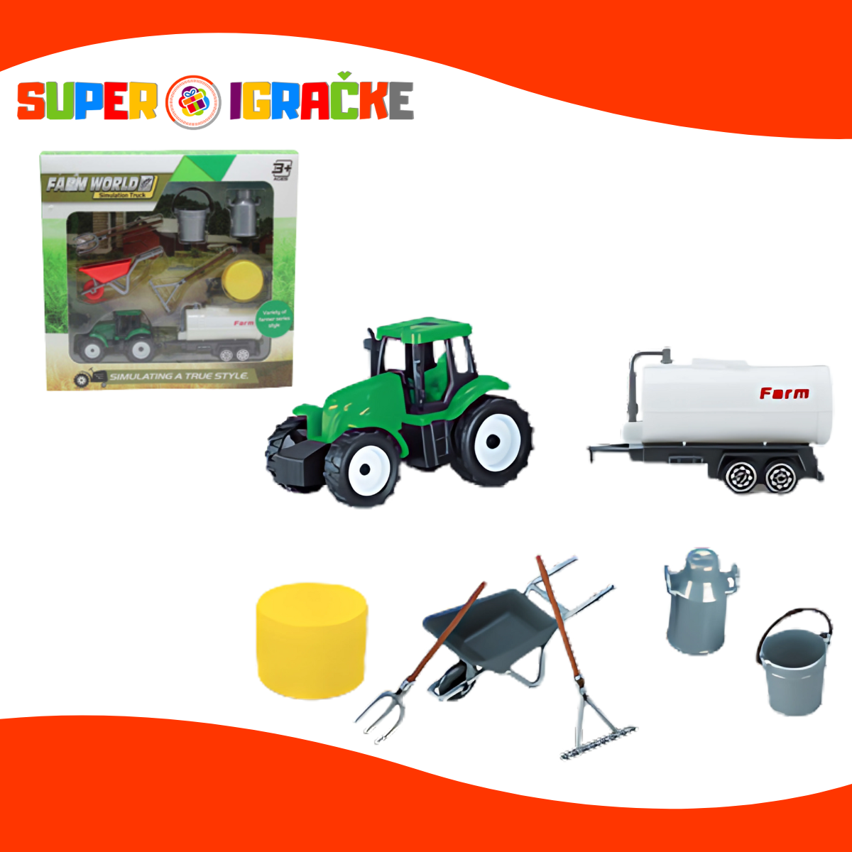 Traktor sa dodacima - Farm World
