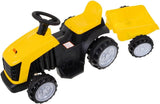 Traktor sa prikolicom na akumulator žuti