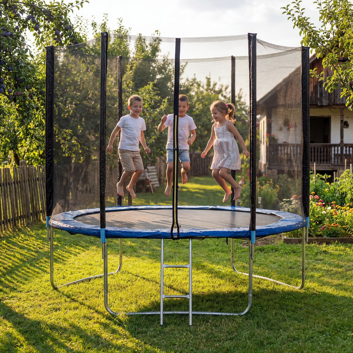 Trambolina sa sigurnosnom mrežom 244cm