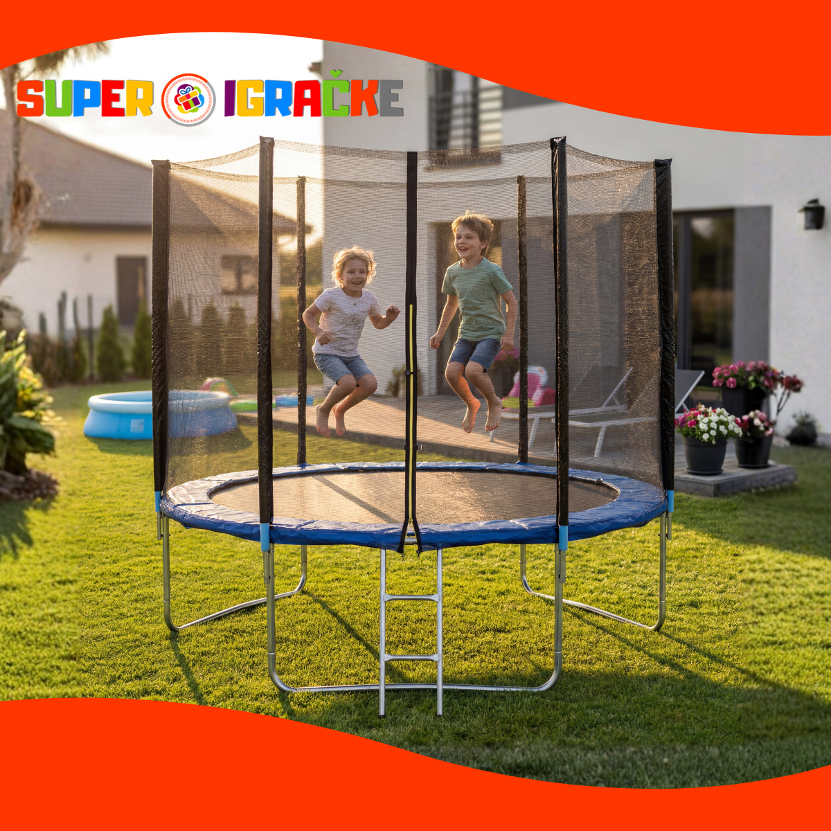 Trambolina sa sigurnosnom mrežom 366cm