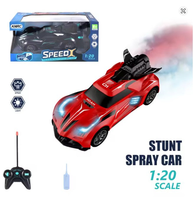 Trkački auto RC sa svetlom i dimom na daljinski