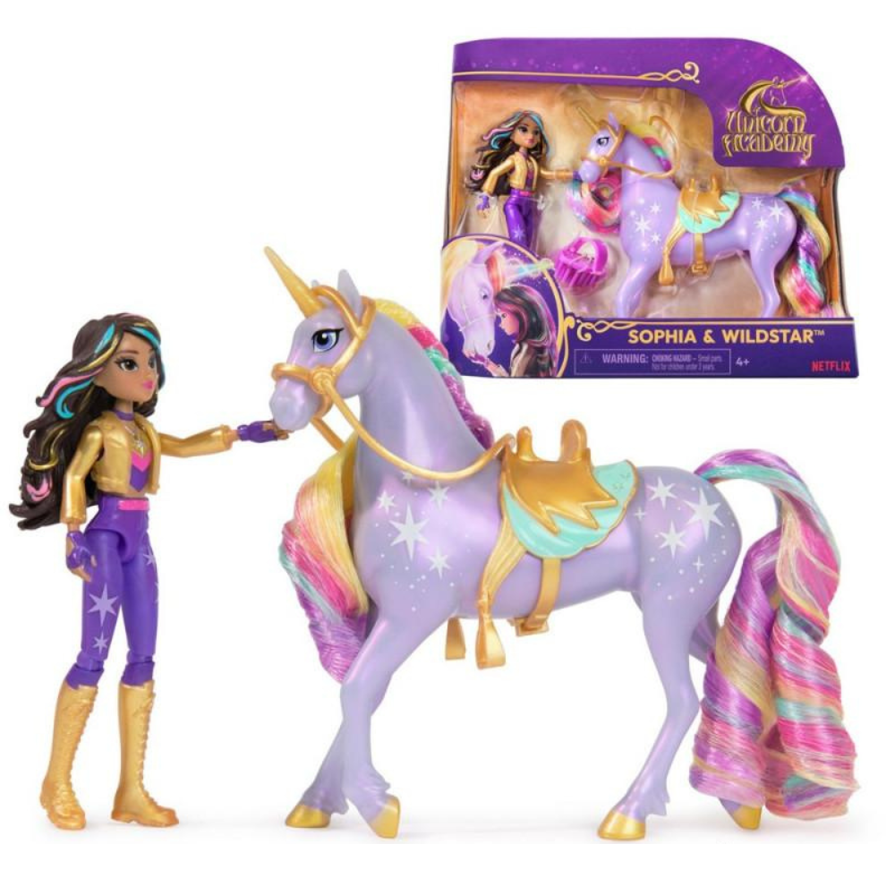 Unicorn Academy - Mini lutka i jednorog set
