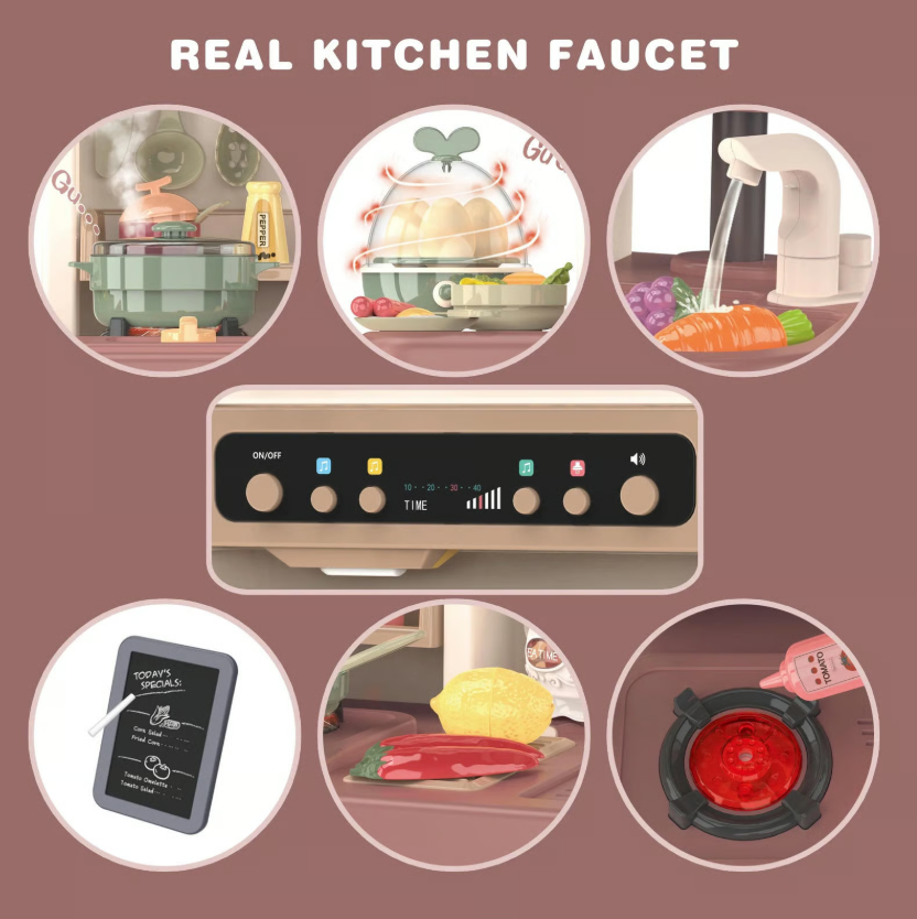 Velika kuhinja sa efektom vode