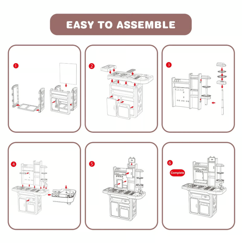 Velika kuhinja sa efektom vode