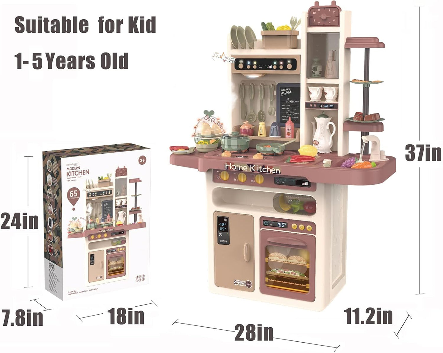 Velika kuhinja sa efektom vode