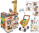 Veliki supermarket set sa kolicima