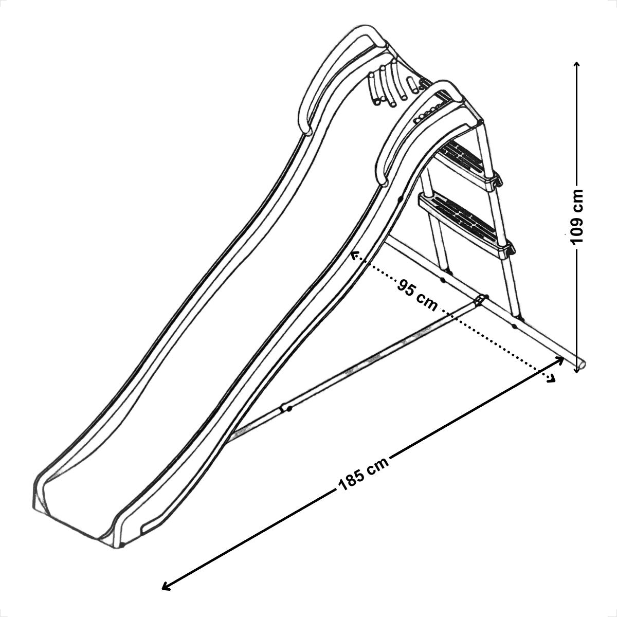 Veliki tobogan sa metalnom konstrukcijom