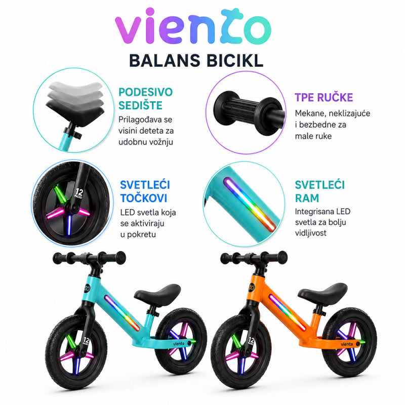 Viento Balans bicikla narandžasta