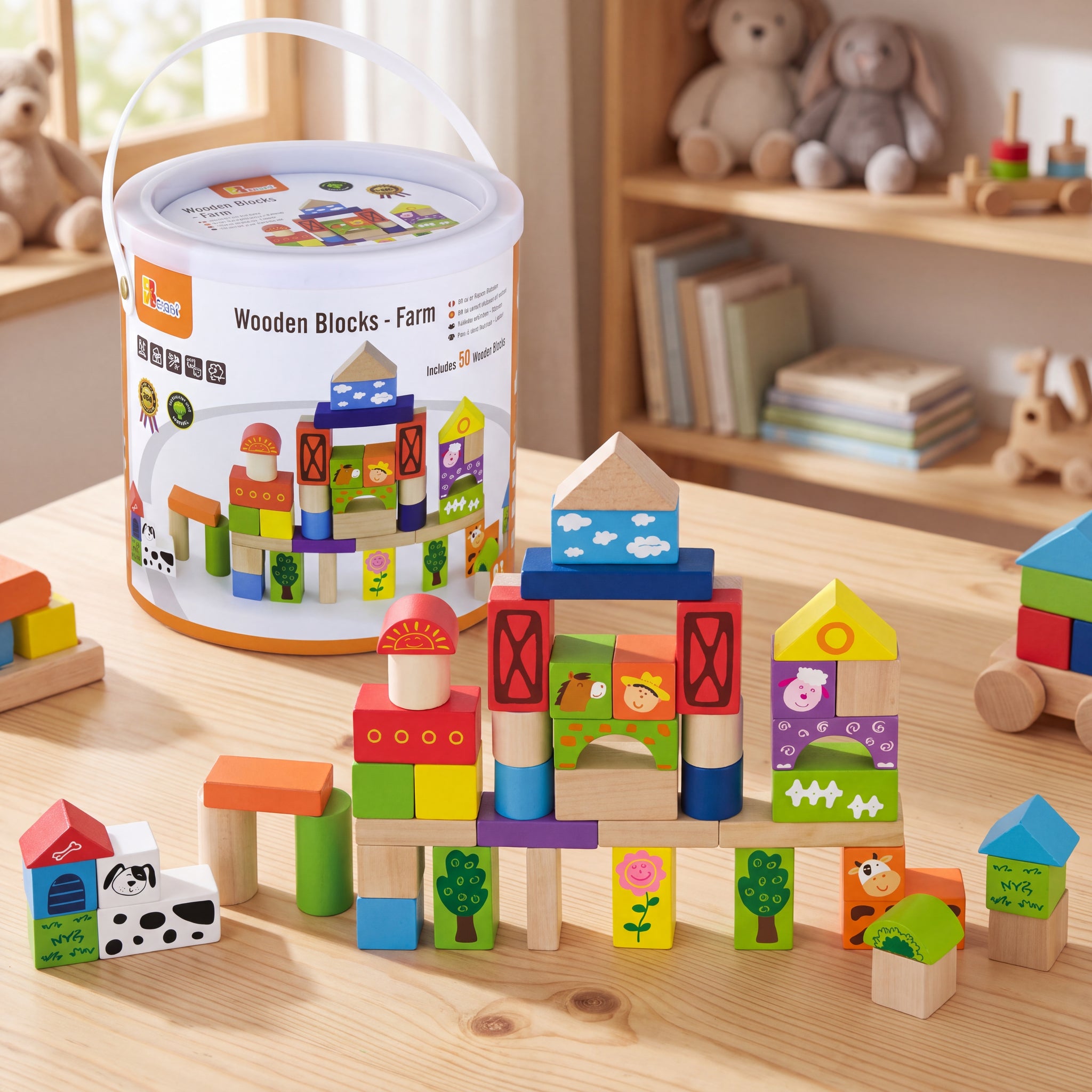 Viga geometrijski oblici - Farma 50kom