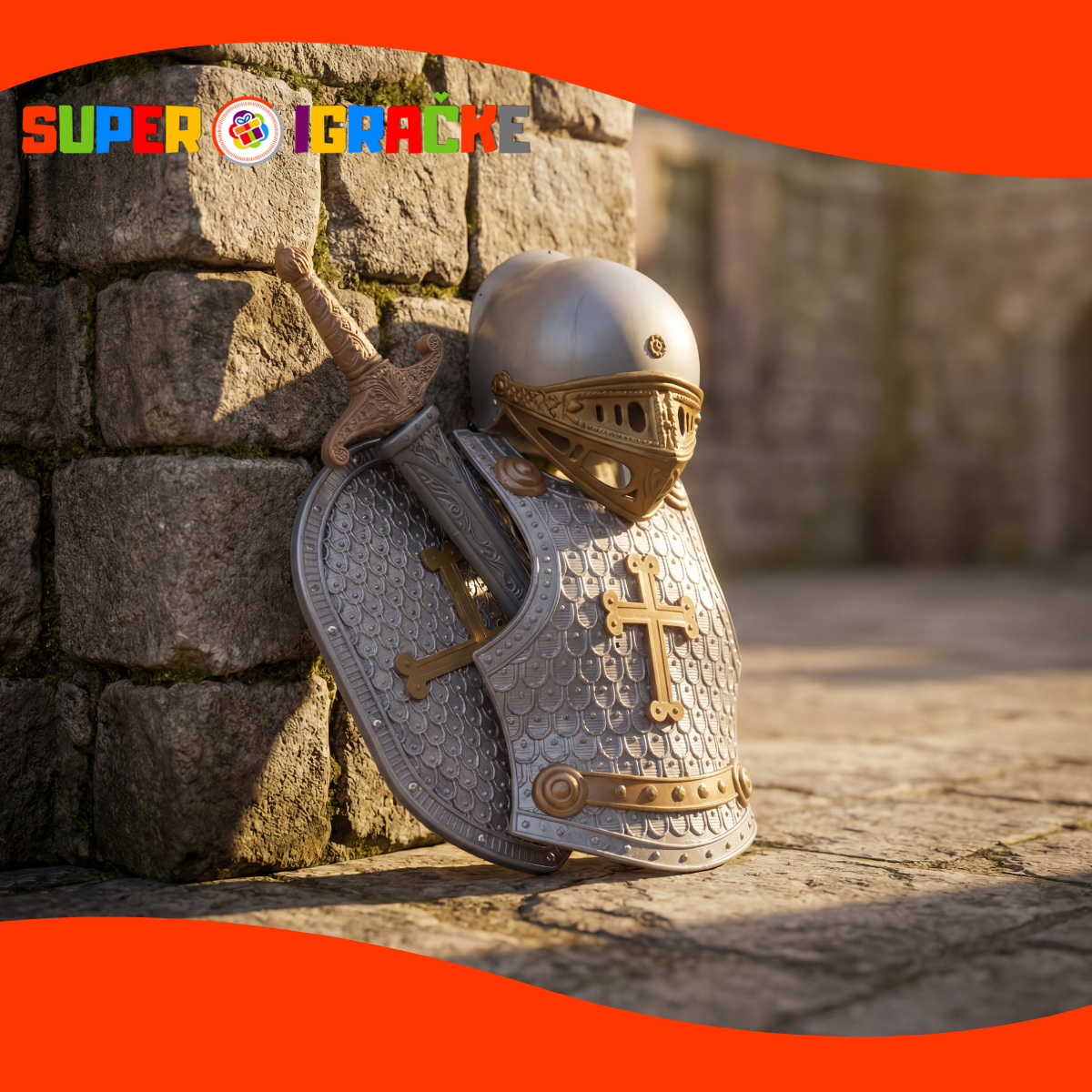 Vitez set - Mač, oklop, šlem