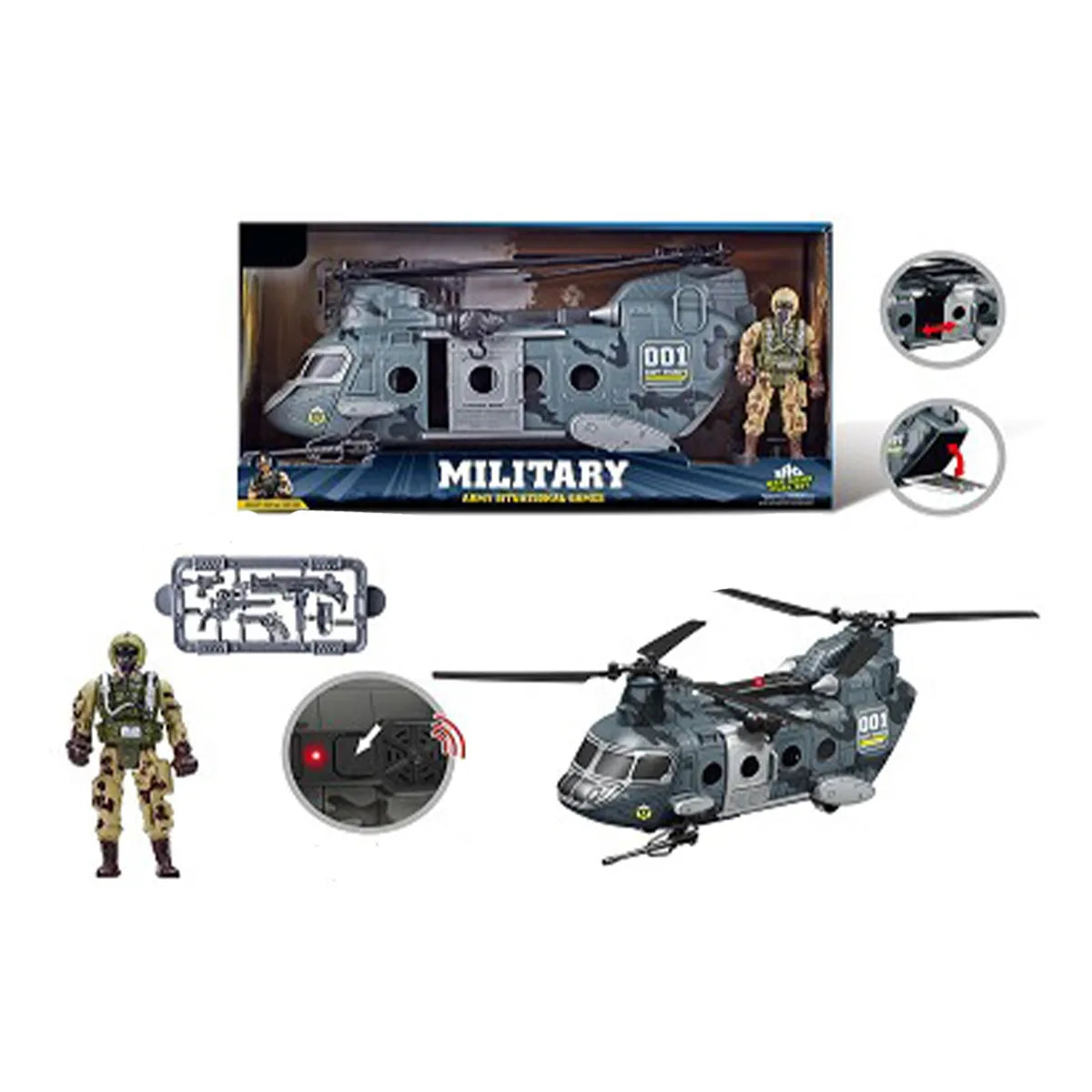 Vojni helikopter set za igru
