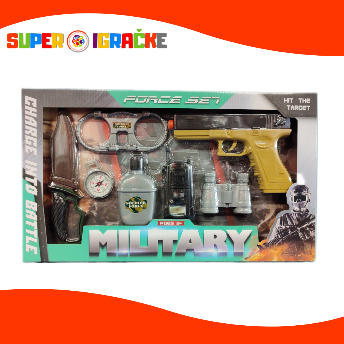 Vojni set - Pištolj sa dodacima