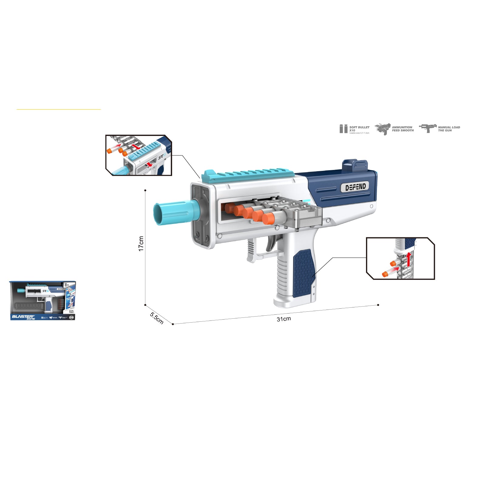 Wenyi UZI automat sa mekim mecima