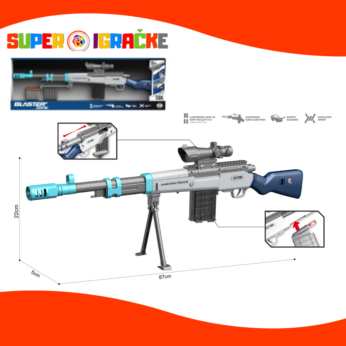 Wenyi puška sa mekim mecima 98K