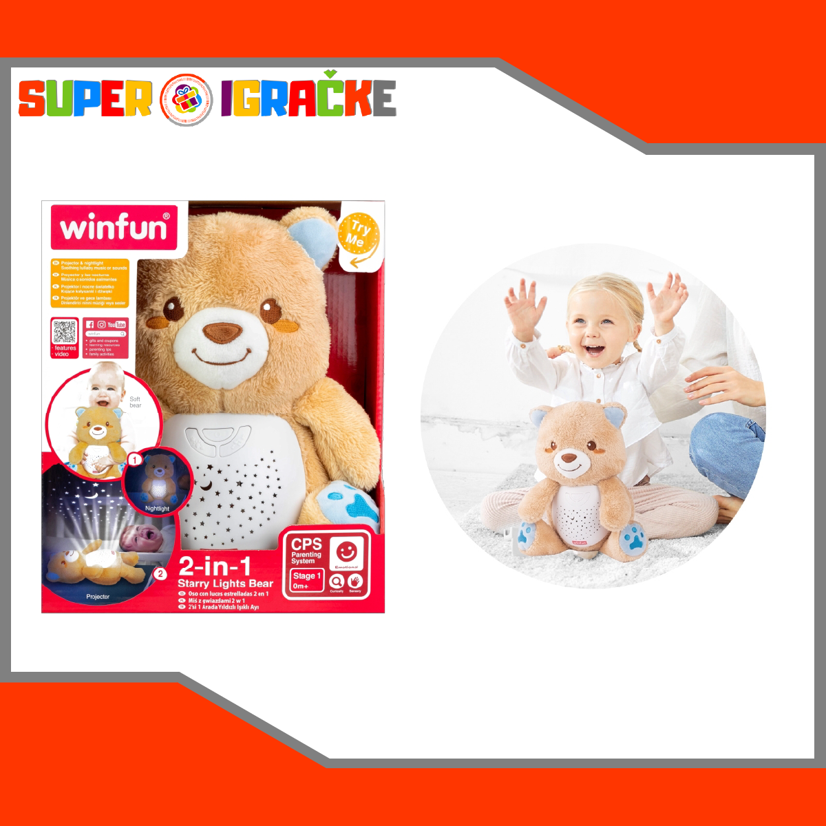 Winfun Noćno svetlo projektor Meda