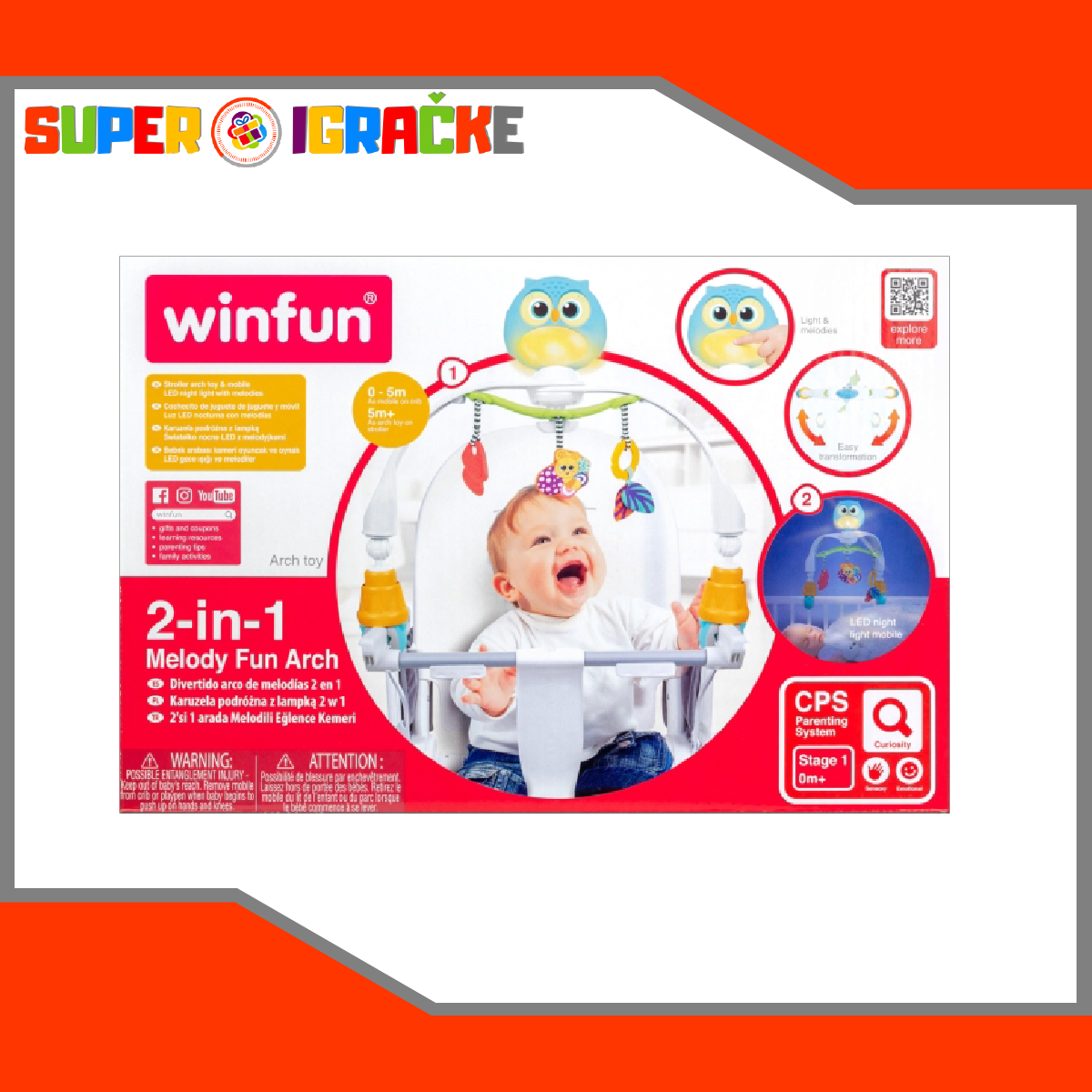 Winfun baby muzički luk za kolica ili krevetac