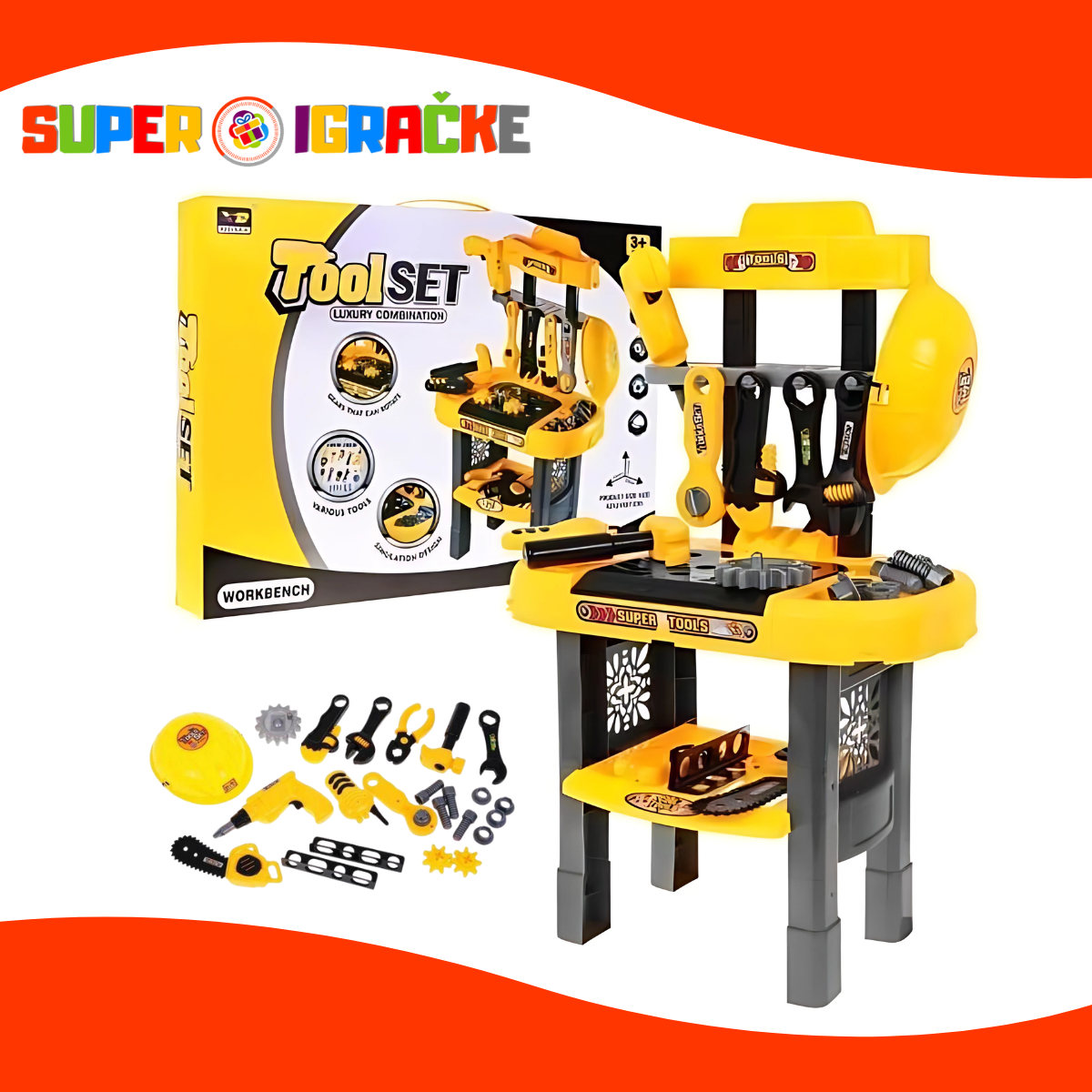 Workbench alat set žuti