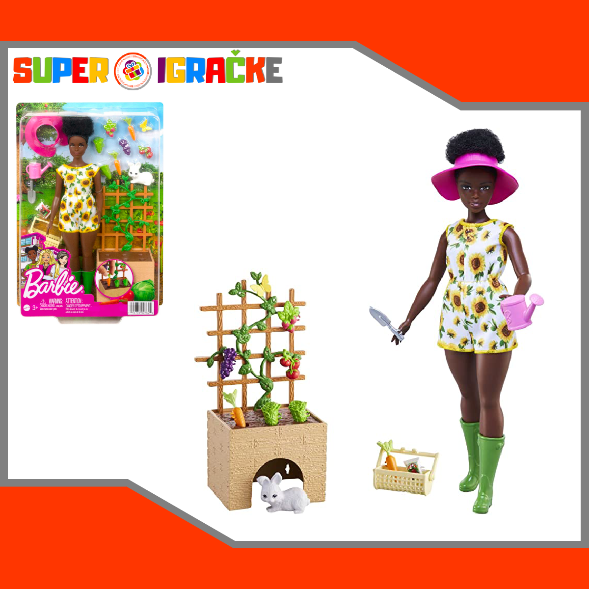 Barbie lutka u bašti