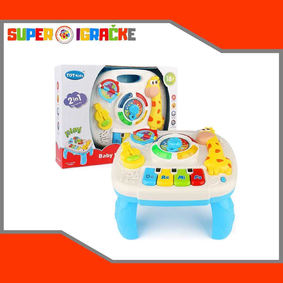 Bebi sto za učenje srbija igracke za bebe