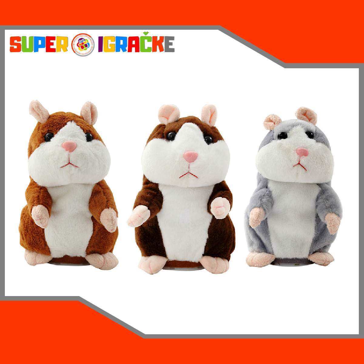 Brbljivi hrčak igračka za decu koja ponavlja reci super igracke