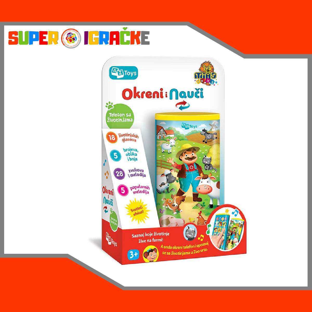 Dečiji telefon Okreni i nauči igračke za decu