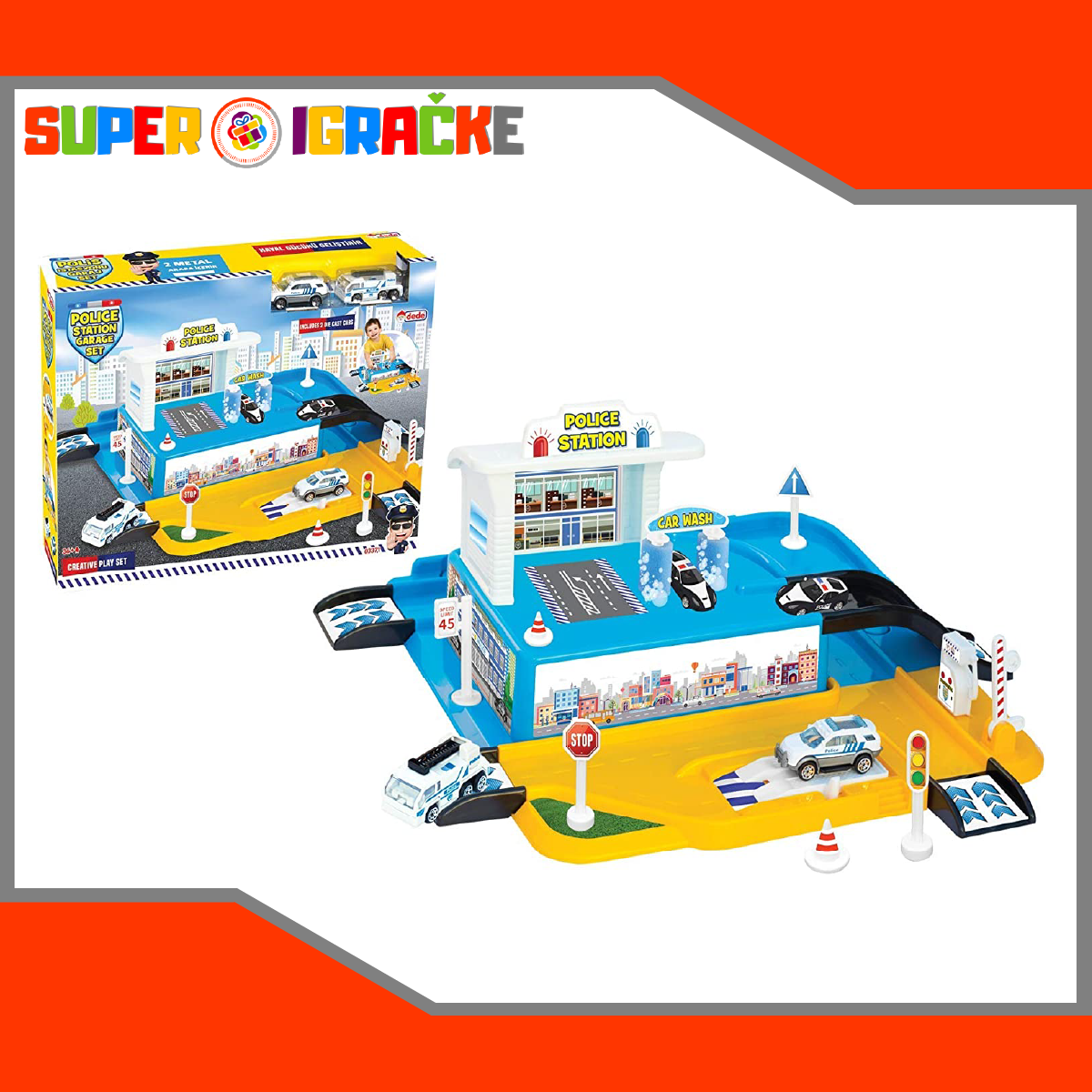 Dede policijska garaža set