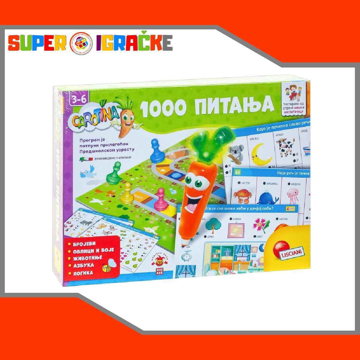 Edukativna igra - 1000 pitanja drustvene i eduaktivne igre