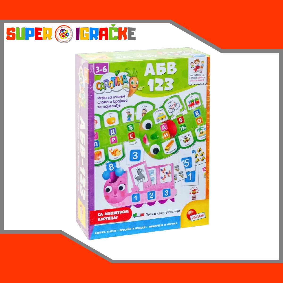 Edukativna igra ABV - 123 edukativne igracke za decu