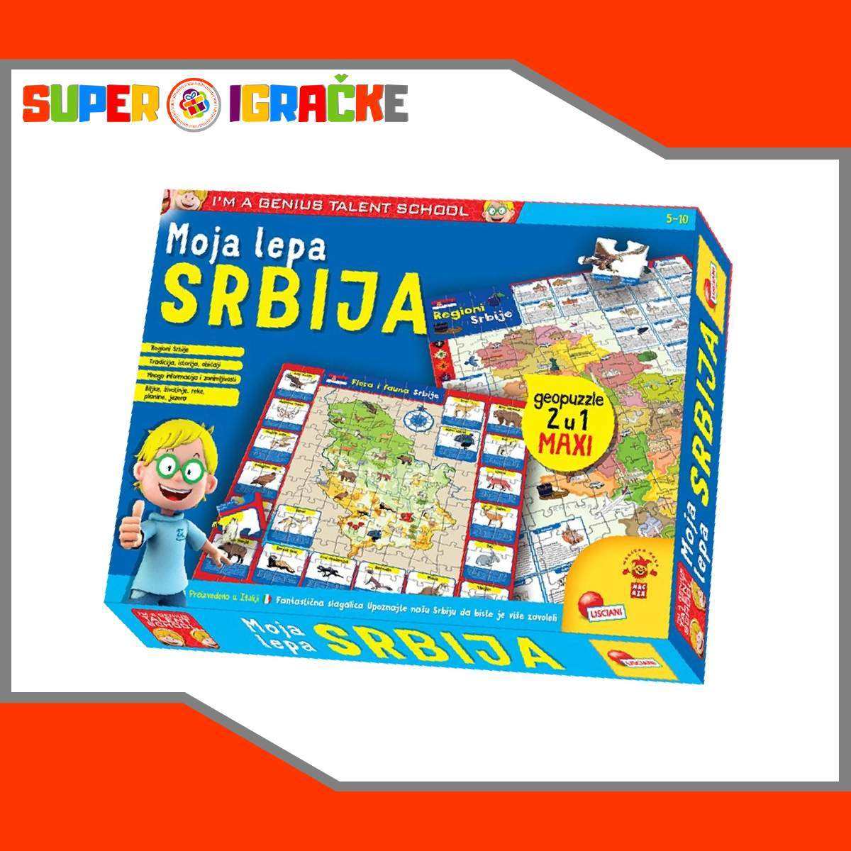 Edukativna slagalica Moja lepa Srbija edukativne igracke na srpskom jeziku