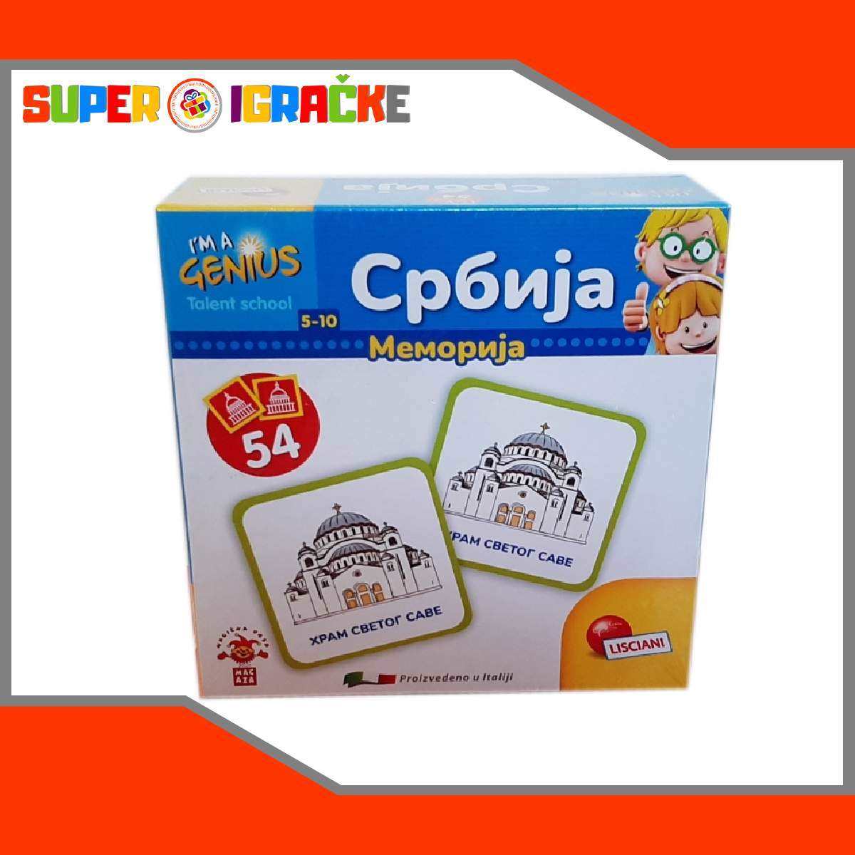 Igra memorije Srbija-Super Igračke-