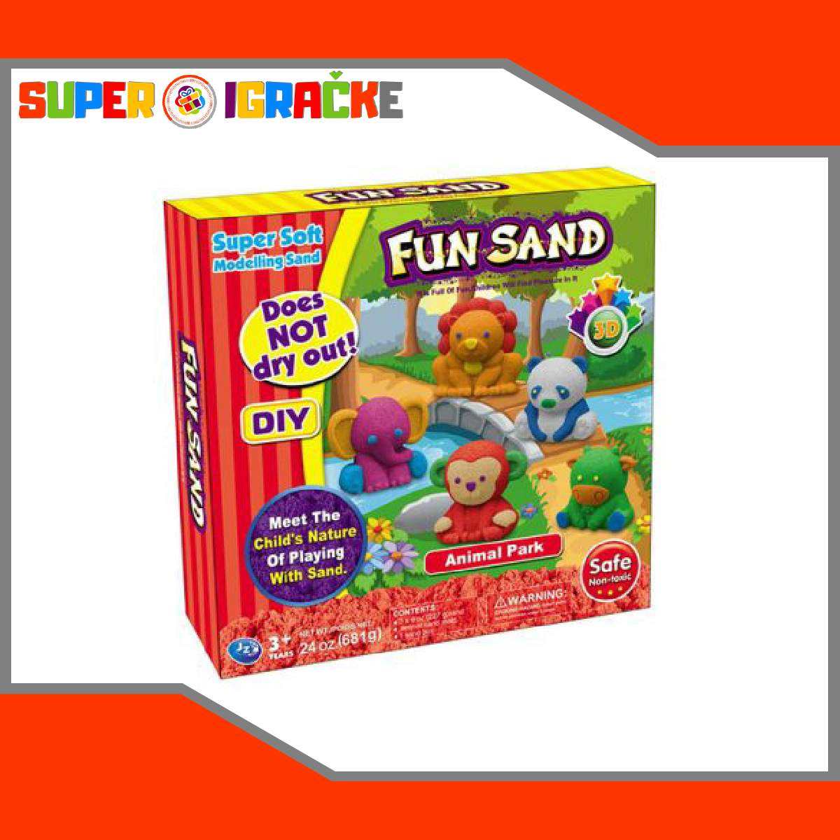 Magicni pesak Zoo vrt kineticki pesak za decu