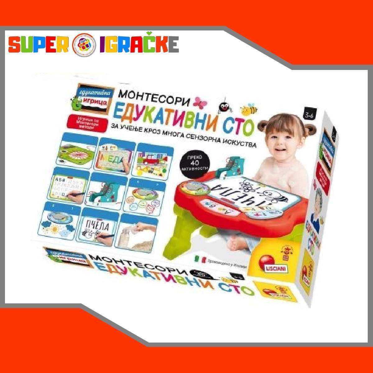 Montesori edukativni sto-Super Igračke-