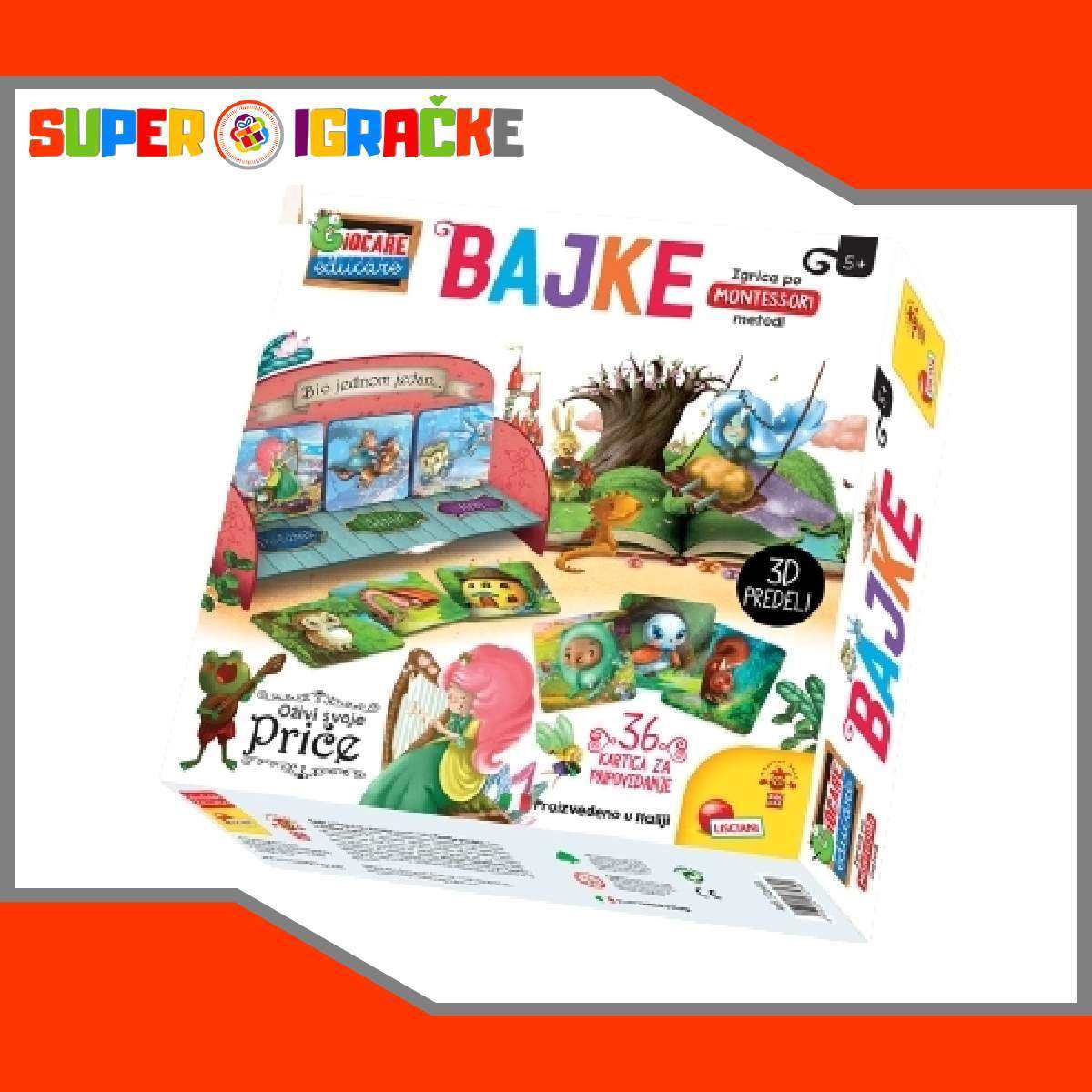 Montesori kreativna igra bajke - Oživi svoje priče-Super Igračke-