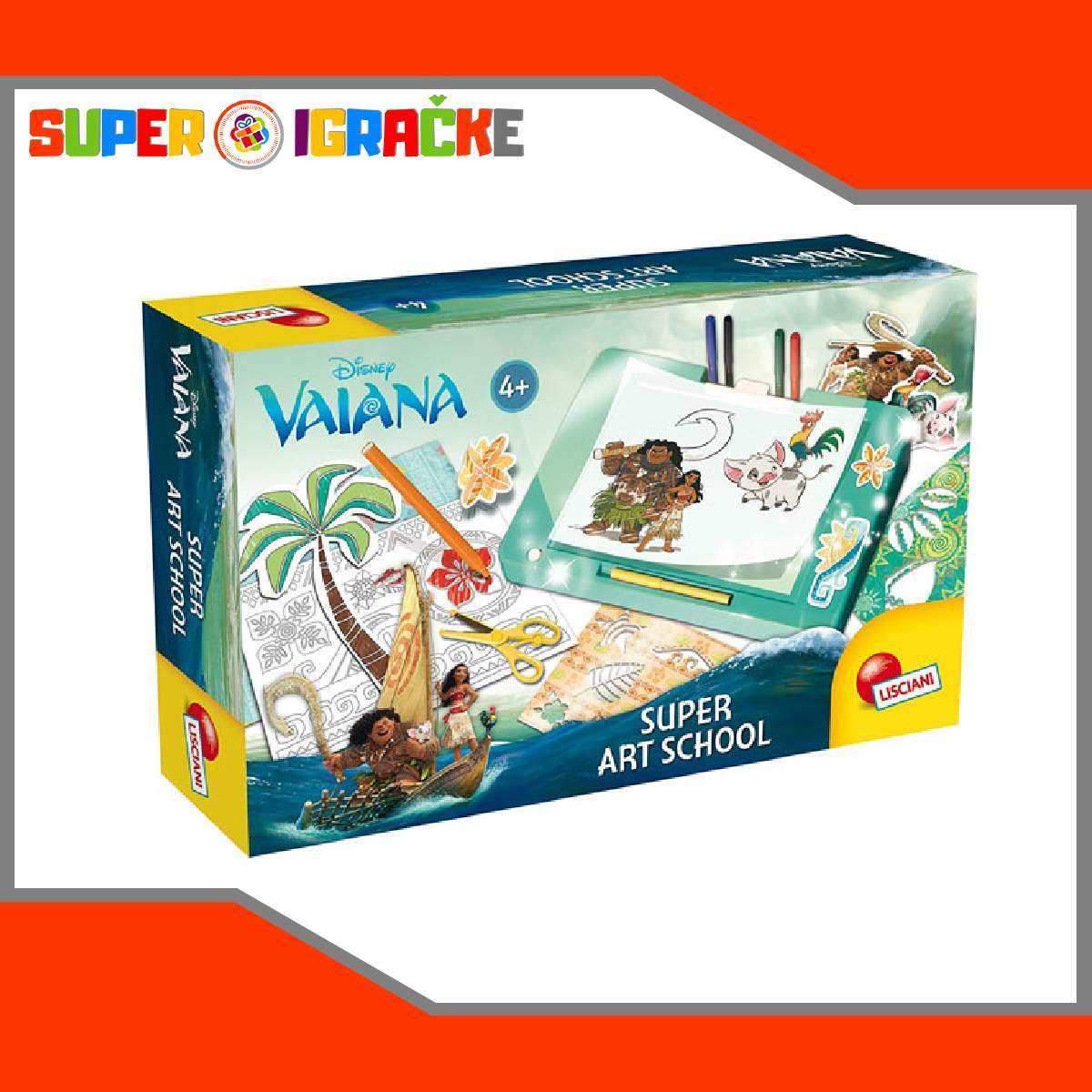 Vaiana kretaivni set - Škola crtanja-Super Igračke-